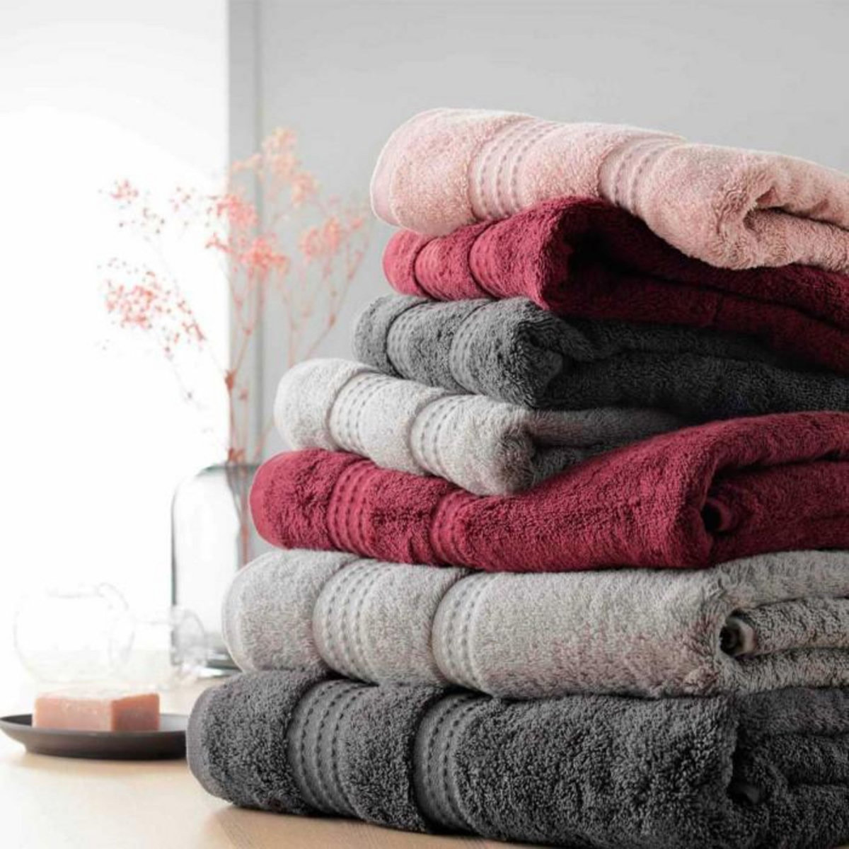 Paris Prix Serviette d'Invité  Excellence  30x50cm Rose Blush