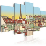 Paris Prix Tableau Imprimé  Image Idyllique de Paris. Coloris disponibles : Multicolore