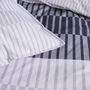 Voir la diapositive 3 : TODAY Parure housse de couette en coton 57 fils motif rayure LOU