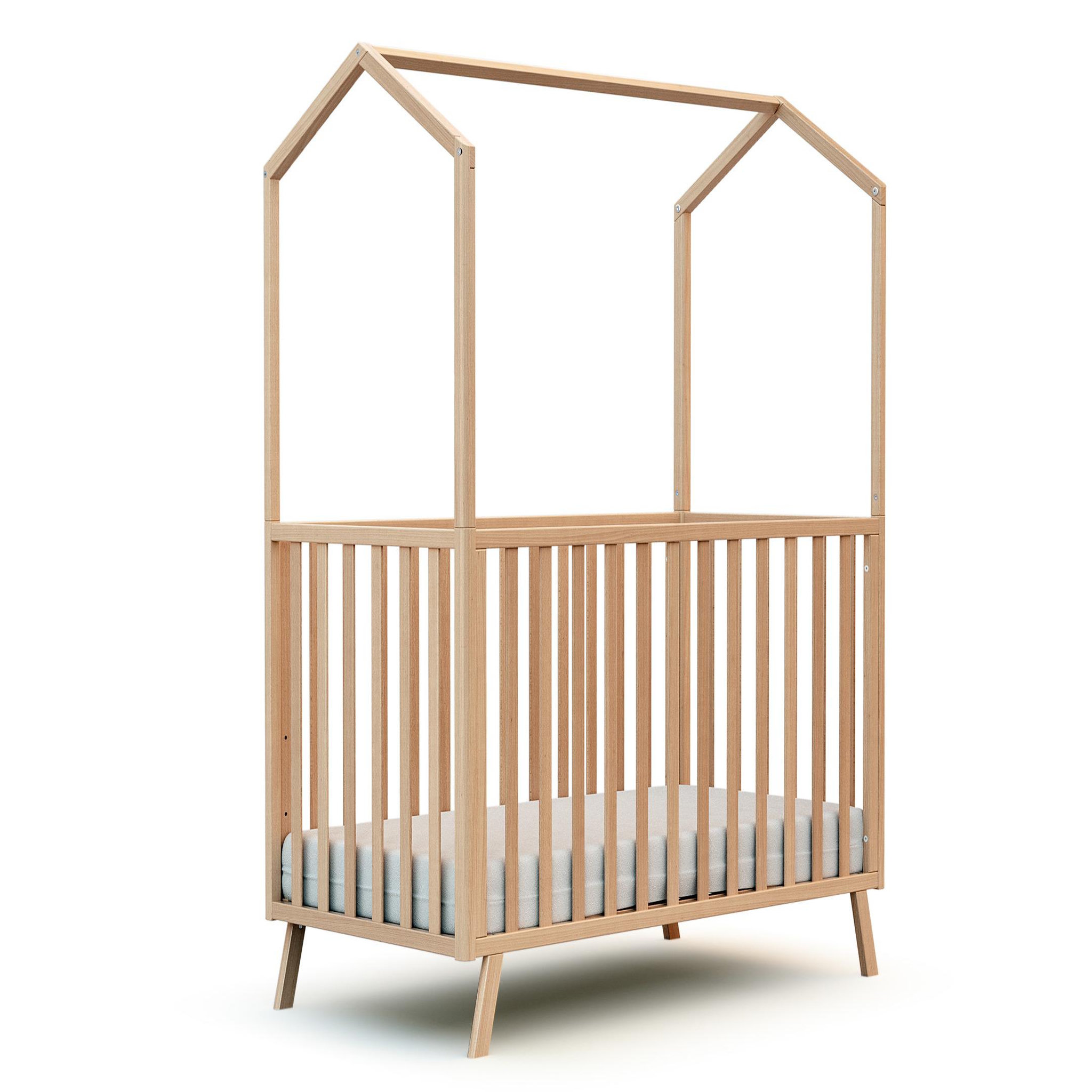 Voir la diapositive 6 : AT4 Lit cabane bébé évolutif CONFORT en bois