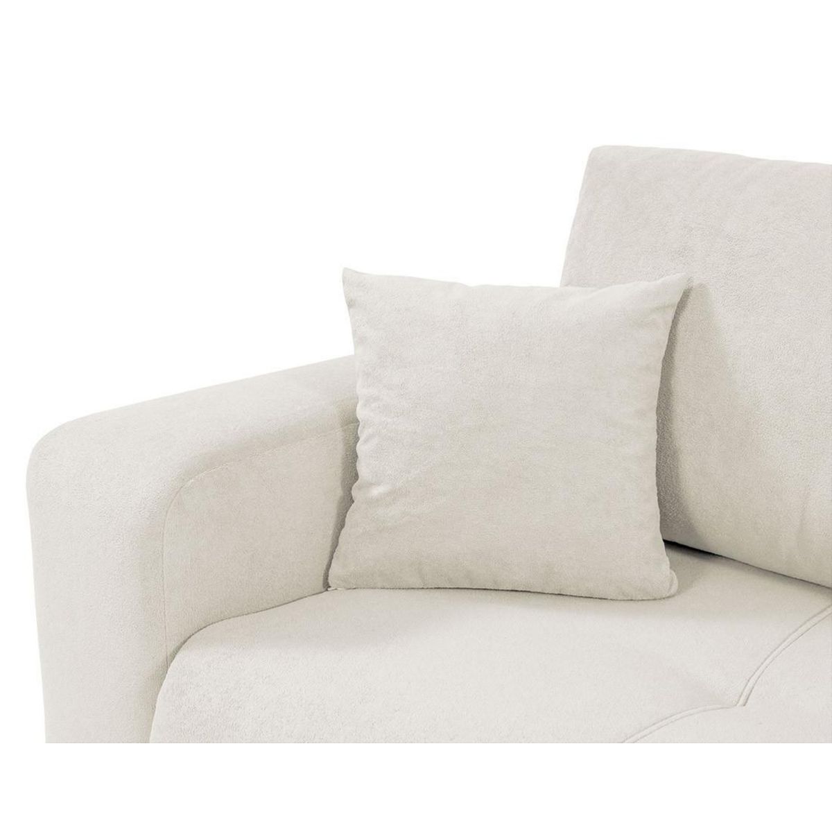 BEST MOBILIER Nicole - canapé d'angle réversible 4 places convertible avec coffre en tissu