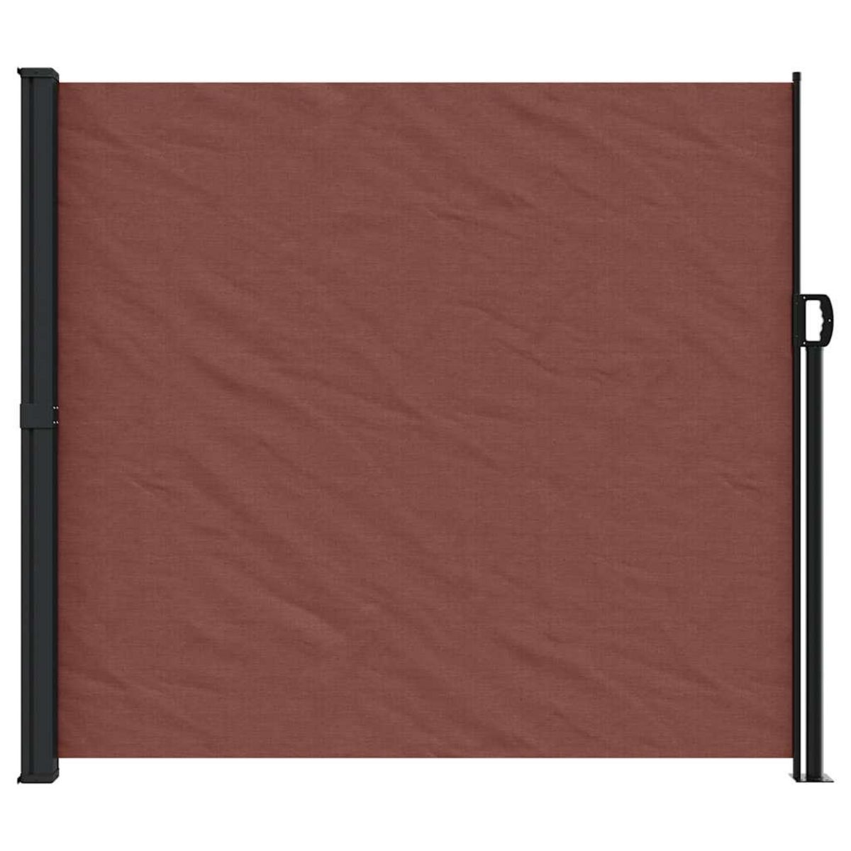 VIDAXL Auvent lateral retractable marron 180x600 cm