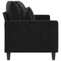 Voir la diapositive 4 : VIDAXL Canapé à 3 places Noir 180 cm Velours