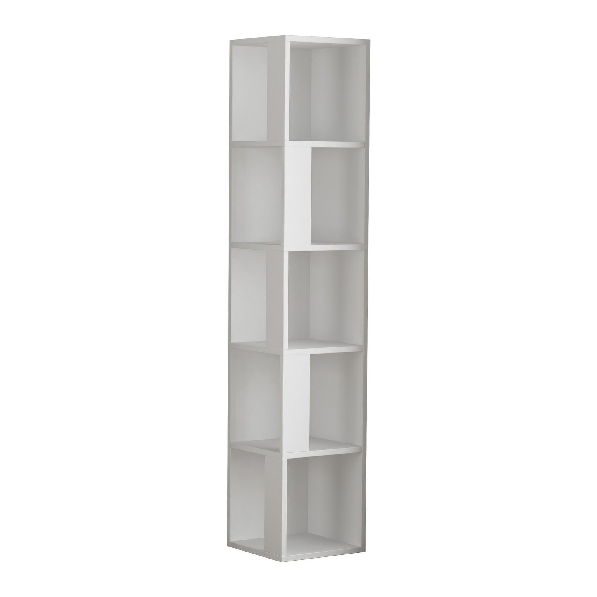 Habitat et Jardin Bibliothèque en bois  piano  - 34 x 34 x 161 cm - blanc
