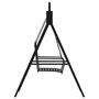 Voir la diapositive 4 : VIDAXL Balancelle 124 cm Noir Acier