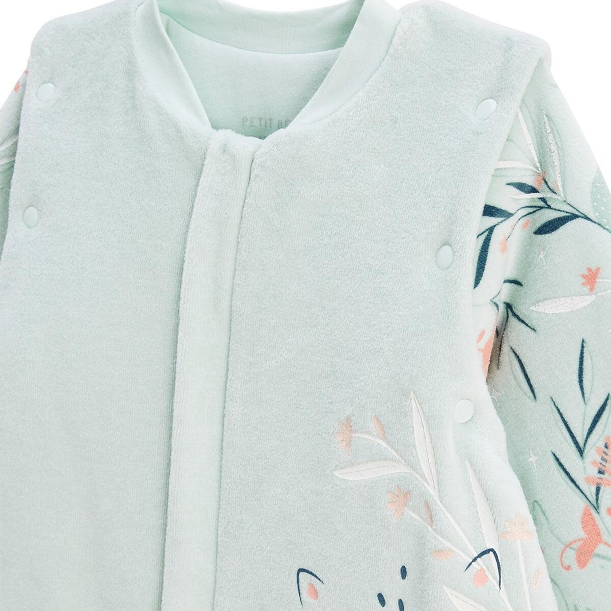 Petit Béguin Turbulette TOG2 en velours avec pieds retroussables et manches amovibles Dina