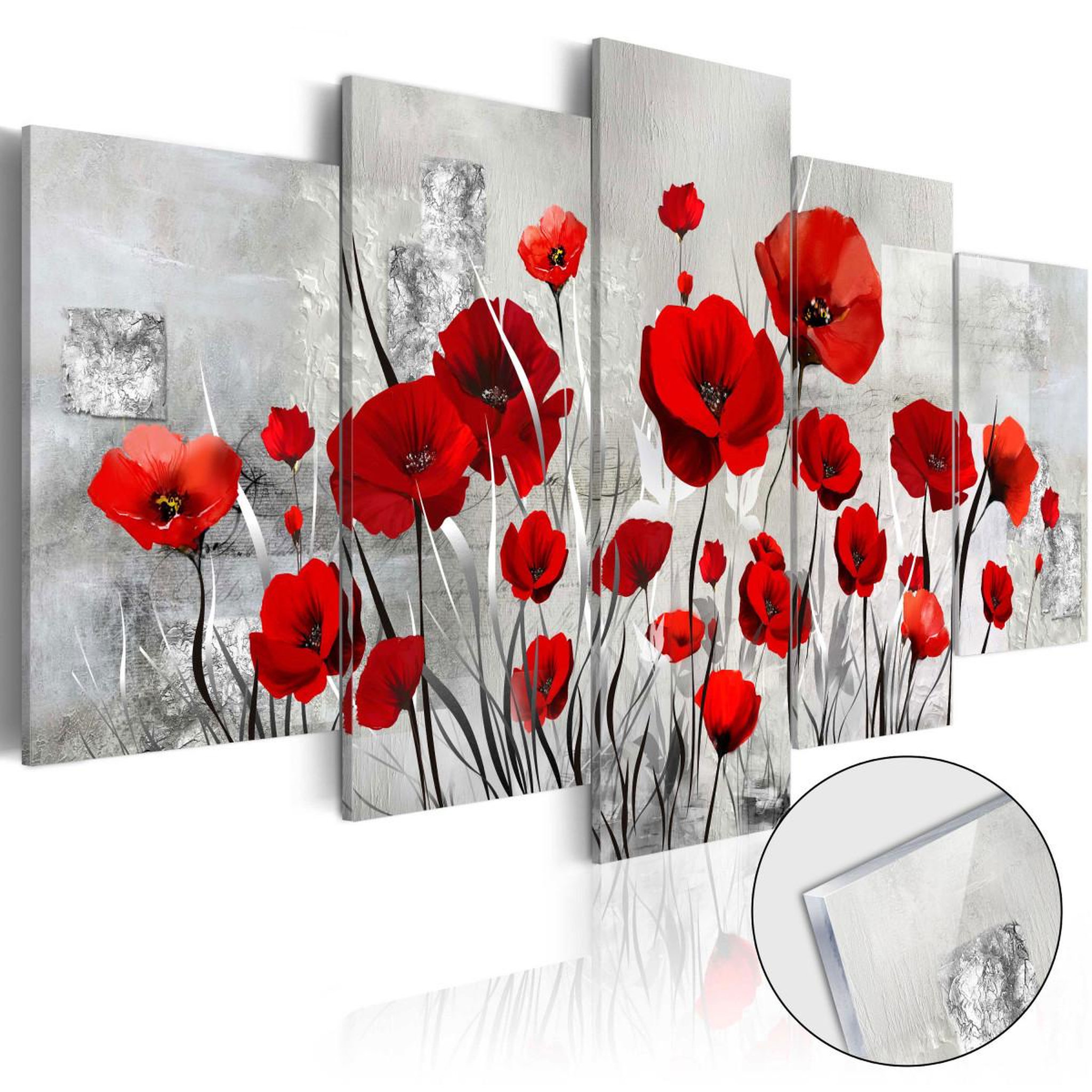 Voir la diapositive 1 : Paris Prix Tableau sur Verre Acrylique  Scarlet Cloud