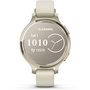 Voir la diapositive 1 : GARMIN Montre sport Lily 2 Active Lunar Gold Silicone blanc