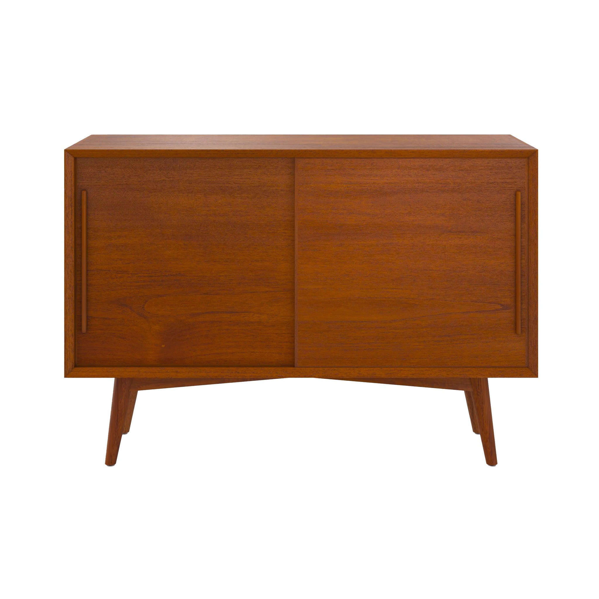 MAISON PAVANE Petit buffet en bois de teck, 2 portes coulissantes-Waya