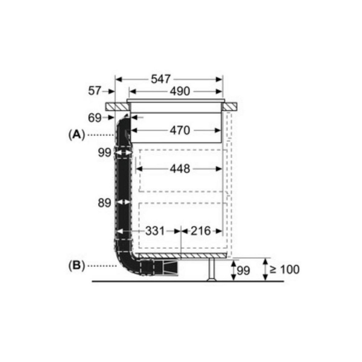 Siemens Kit cheminée évacuation Evacuation HZ9VDKR1