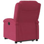 Voir la diapositive 4 : VIDAXL Fauteuil inclinable Rouge bordeaux Velours
