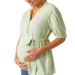 MAMALICIOUS Blouse de Grossesse e Femme Mamalicious Mercy  ia. Coloris disponibles : Vert