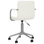 Voir la diapositive 5 : VIDAXL Chaise de bureau pivotante Blanc Similicuir