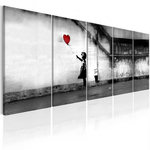 Paris Prix Tableau Imprimé  Banksy - Runaway Balloon. Coloris disponibles : Multicolore