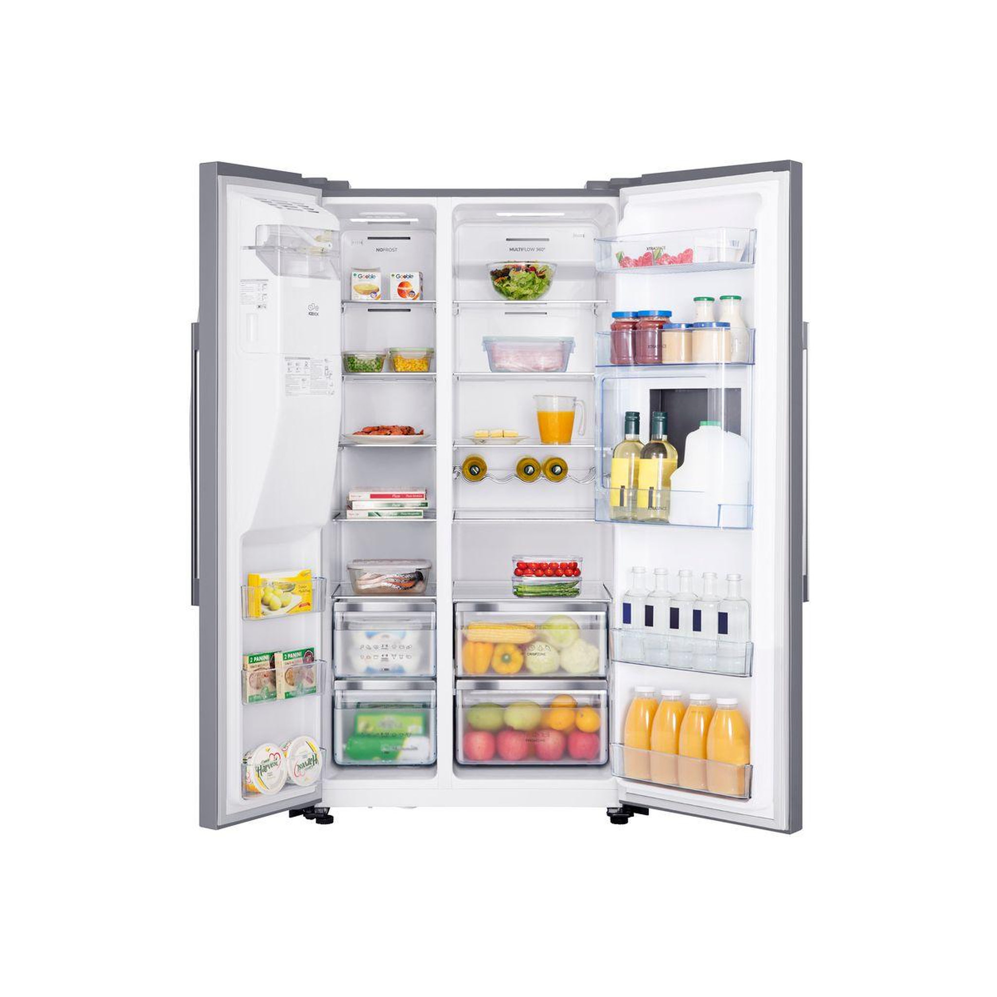 Voir la diapositive 2 : Hisense Réfrigérateur américain rs694n4bce