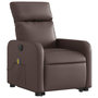 Voir la diapositive 3 : VIDAXL Fauteuil inclinable de massage electrique marron similicuir