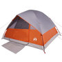Voir la diapositive 4 : VIDAXL Tente familiale a dome 6 personnes orange impermeable