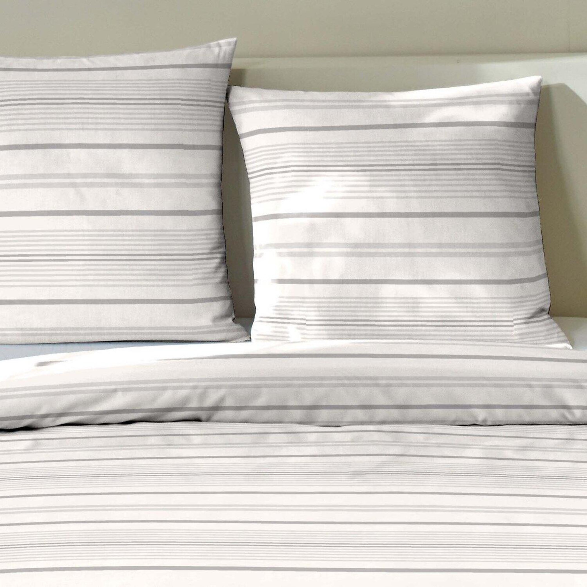 Voir la diapositive 3 : Home collection Parure housse de couette 100 %coton 57 sansa