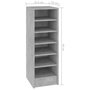 Voir la diapositive 6 : VIDAXL Armoire a chaussures Gris beton 31,5x35x90 cm Bois d'ingenierie
