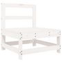 Voir la diapositive 4 : VIDAXL Salon de jardin 8 pcs Blanc Bois de pin massif