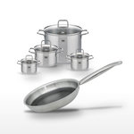 ELO Lot de 4 Faitouts Elo Relief Solution et Poêle 24cm