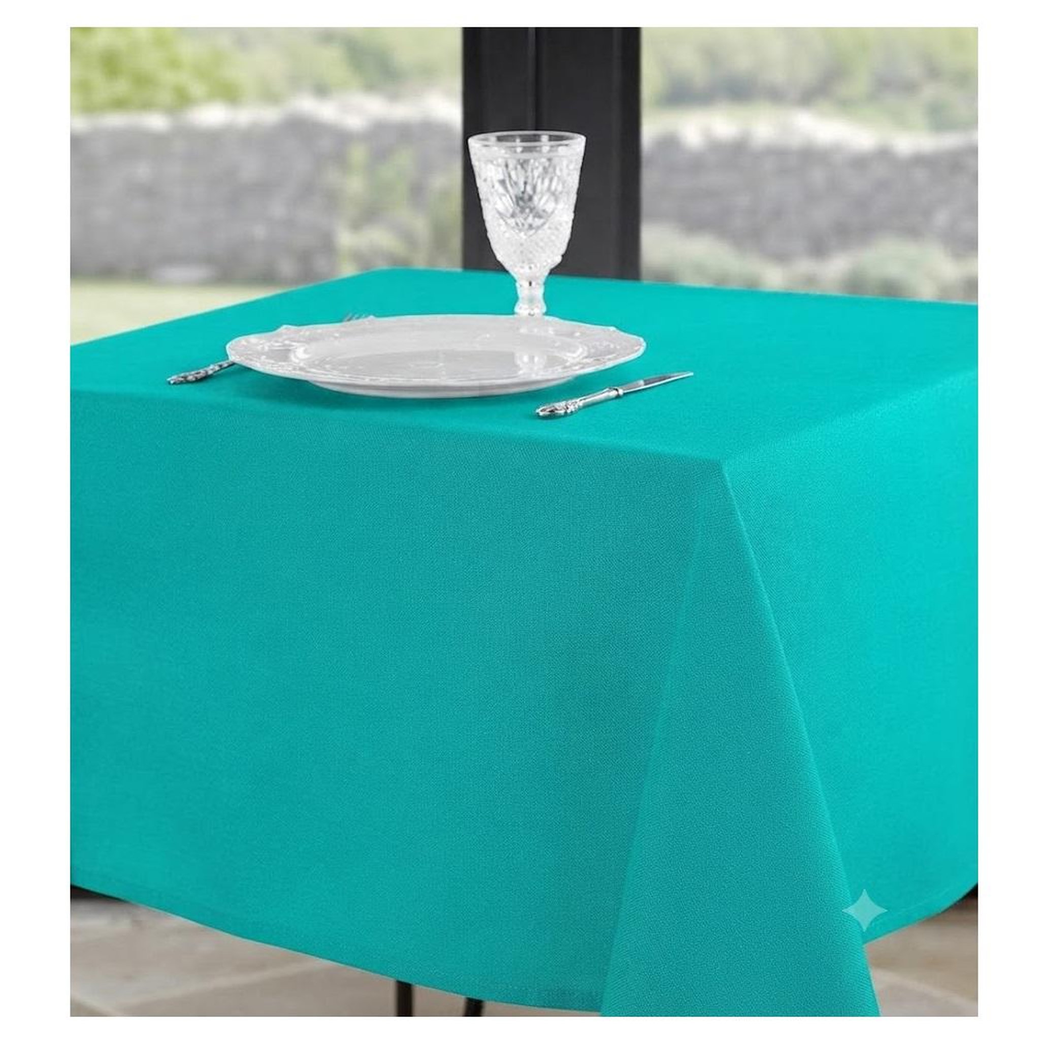 Voir la diapositive 3 : Eden Nappe en polyester finition ourlet nels