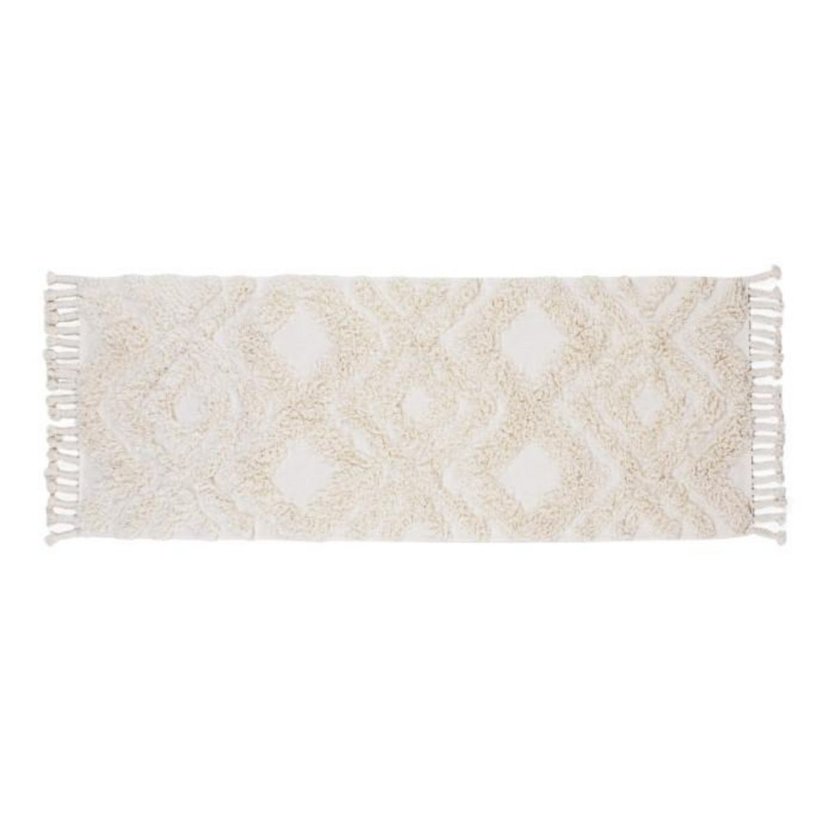 Paris Prix Tapis de Couloir Tufté  Hilma  70x200cm Ivoire