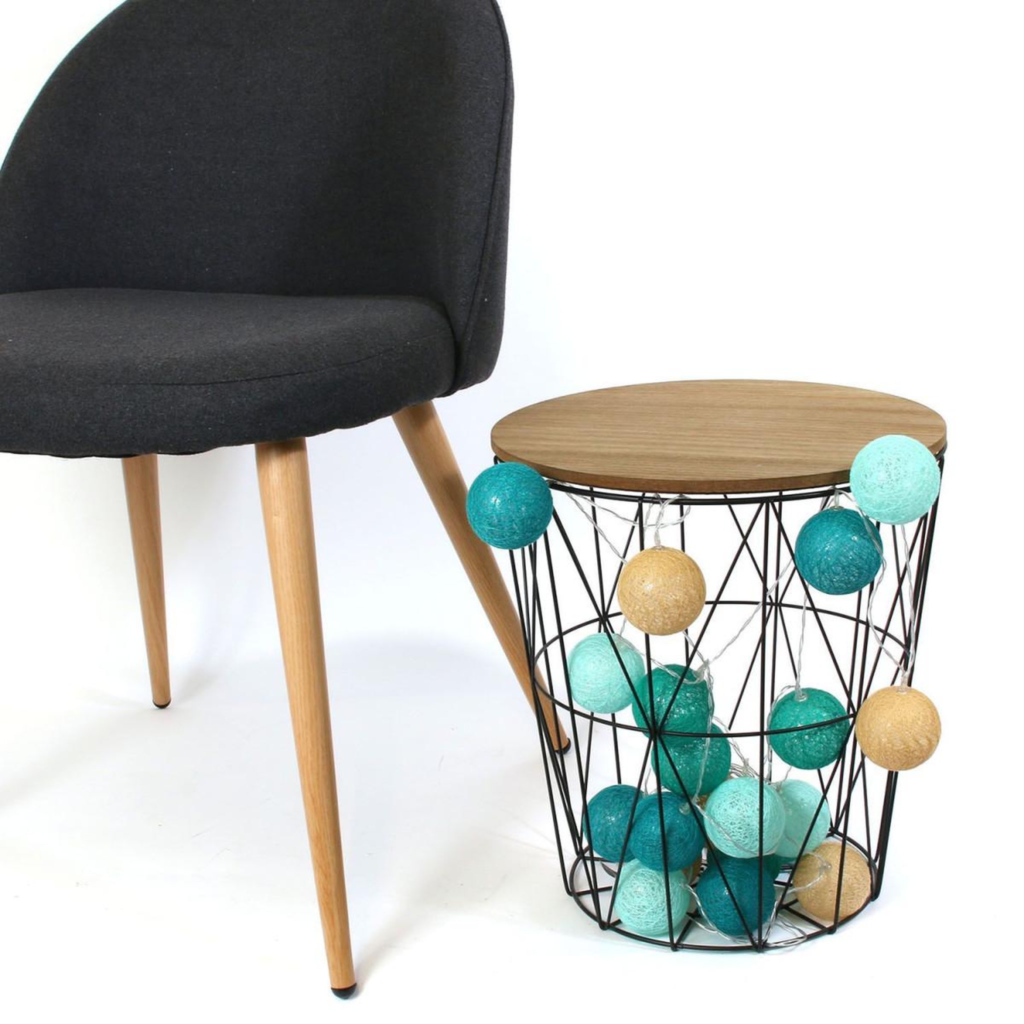Voir la diapositive 2 : The Home Deco Factory Guirlande lumineuse à led  yucatan  345cm bleu