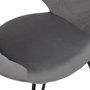 Voir la diapositive 6 : Paris Prix Fauteuil Design Velours Côtelé  Giulia  84cm Gris