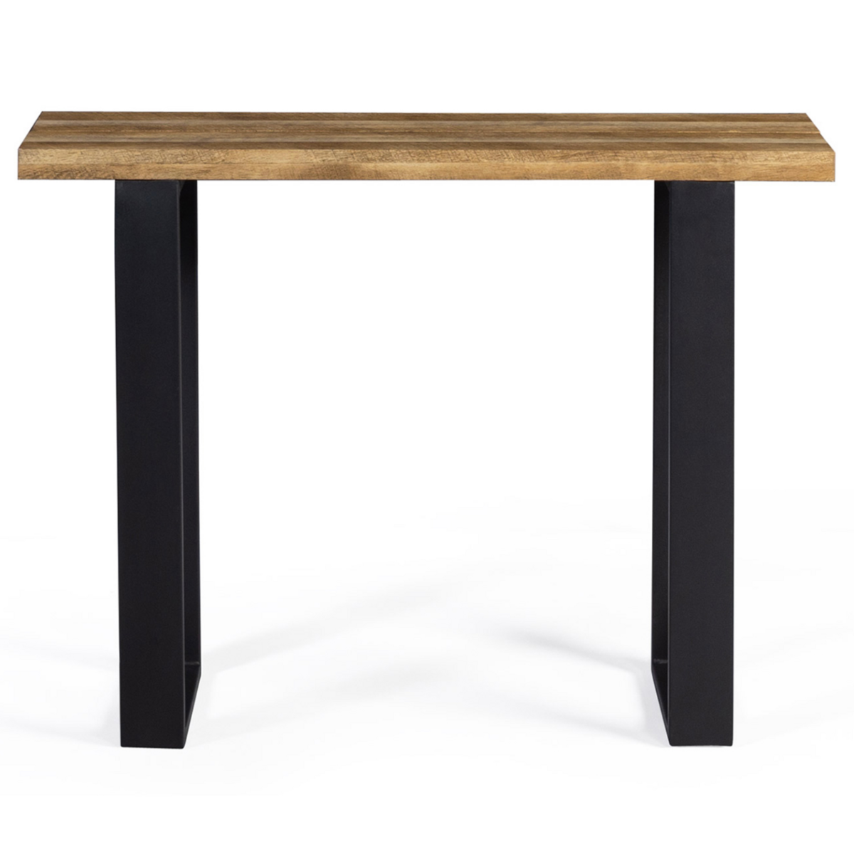 ID MARKET Console BLANCA plateau ajouré effet lattes