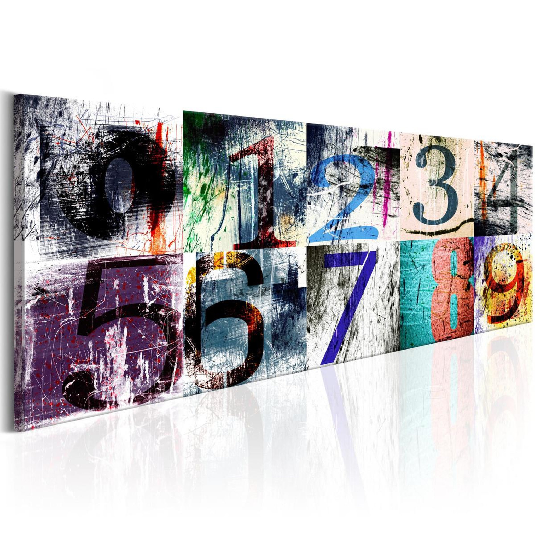 Paris Prix Tableau imprimé  numéros colorés. Coloris disponibles : Multicolore
