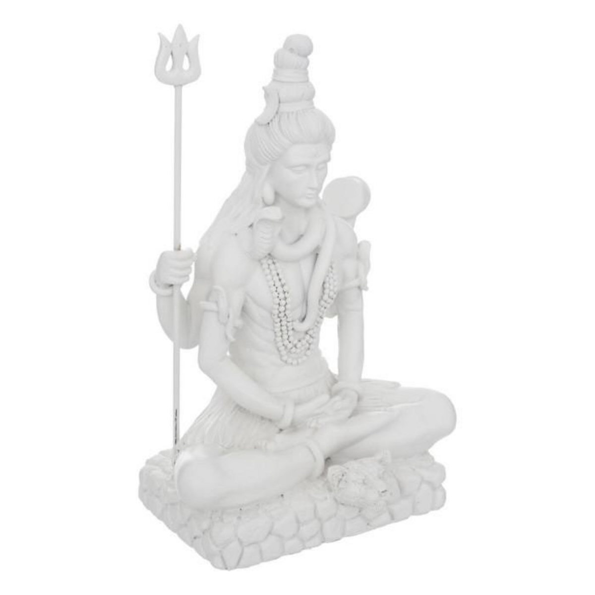 ATMOSPHERA Statuette Déco Shiva  Nathan  28cm Blanc