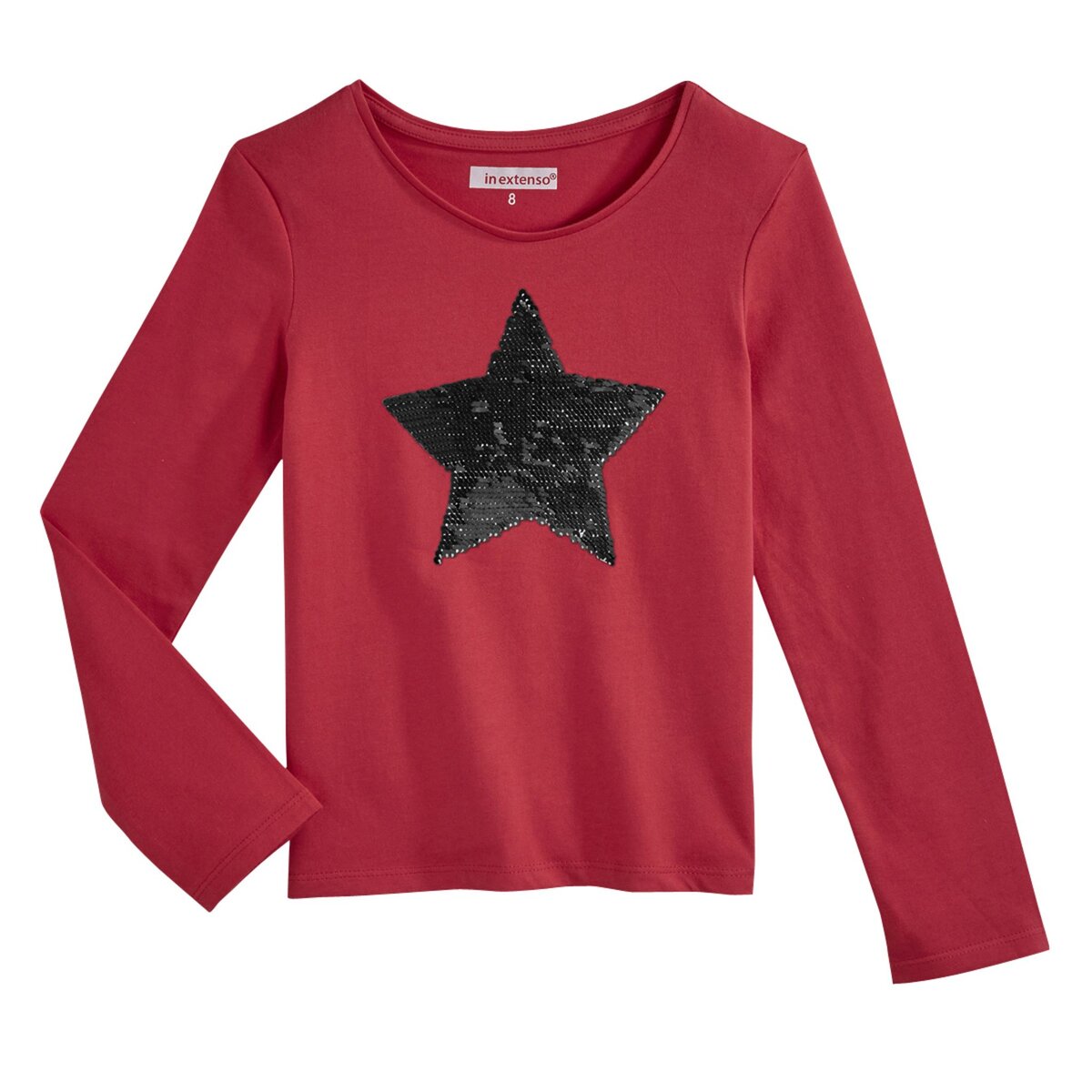 IN EXTENSO Tee-shirt sequins réversibles manches longues fille 