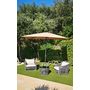 Voir la diapositive 2 : GIvex Parasol droit - Taupe - 2x3m - TILT