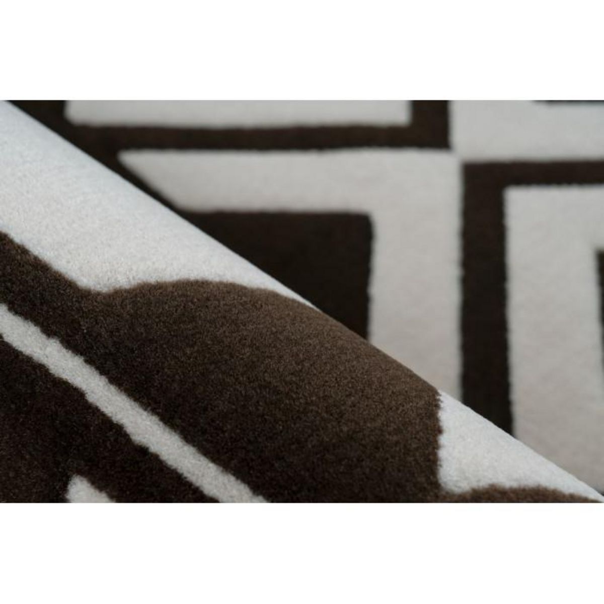 Paris Prix Tapis Ethnique à Poils Courts  Esperanto VII  Marron