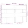 Voir la diapositive 6 : VIDAXL Tete de lit Blanc 164x3x81 cm Bois massif de pin