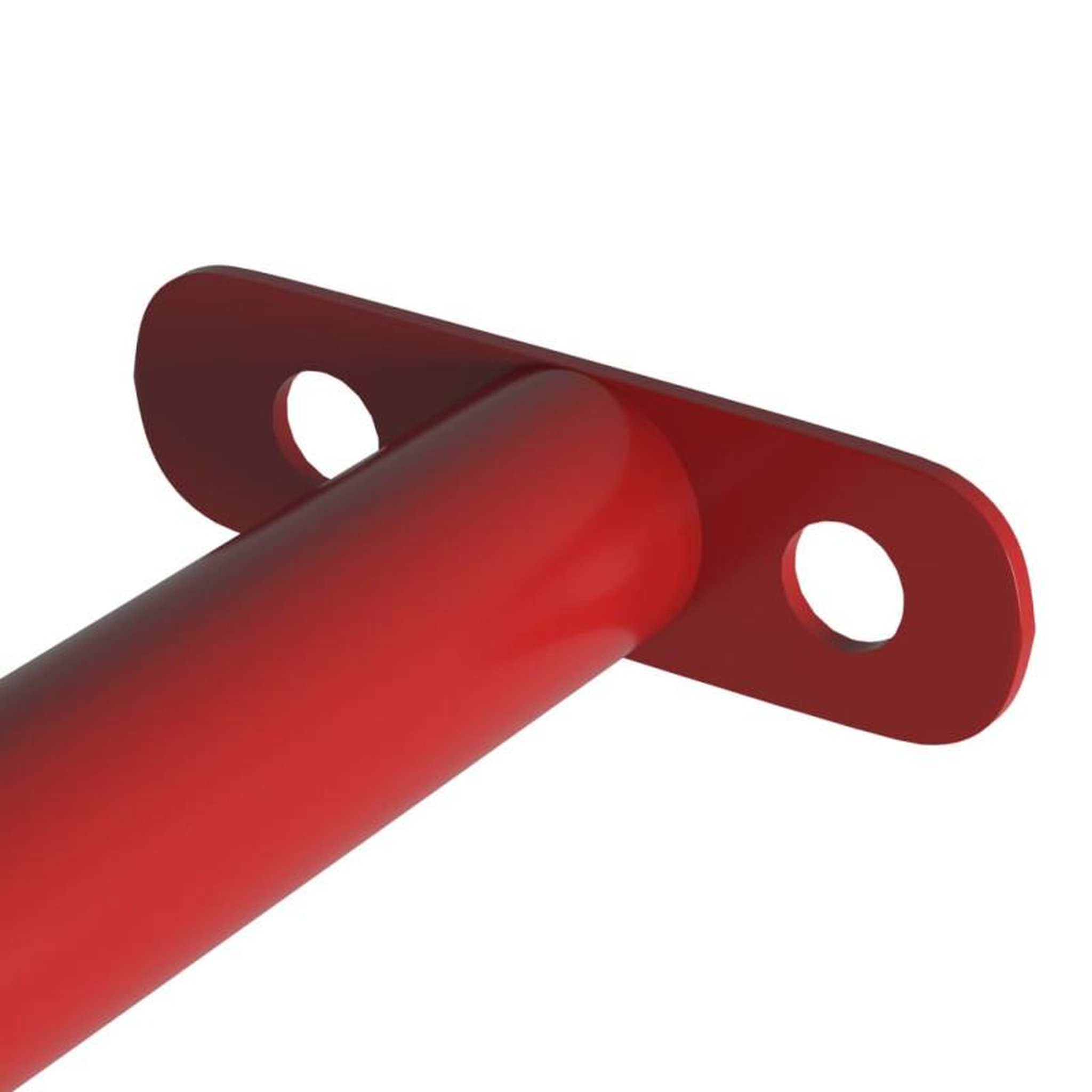 Voir la diapositive 3 : VIDAXL Barre de retournement 125 cm Acier Rouge