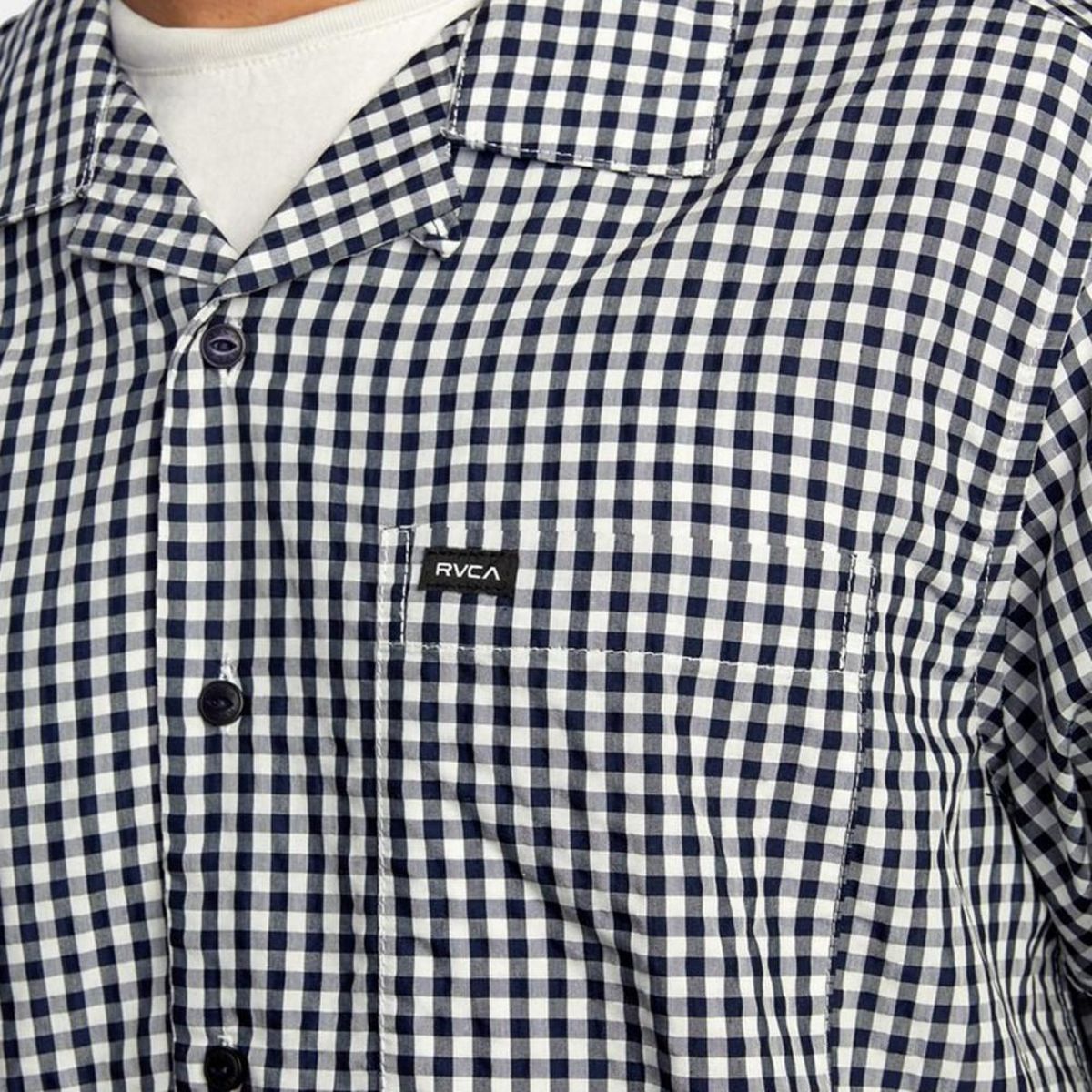 RVCA Chemise à Carreaux Marine/ Homme RVCA Beat Check