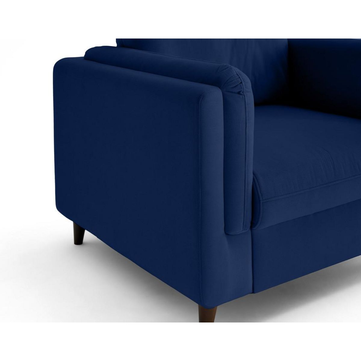 LISA DESIGN Brooke - fauteuil en velours pieds en bois