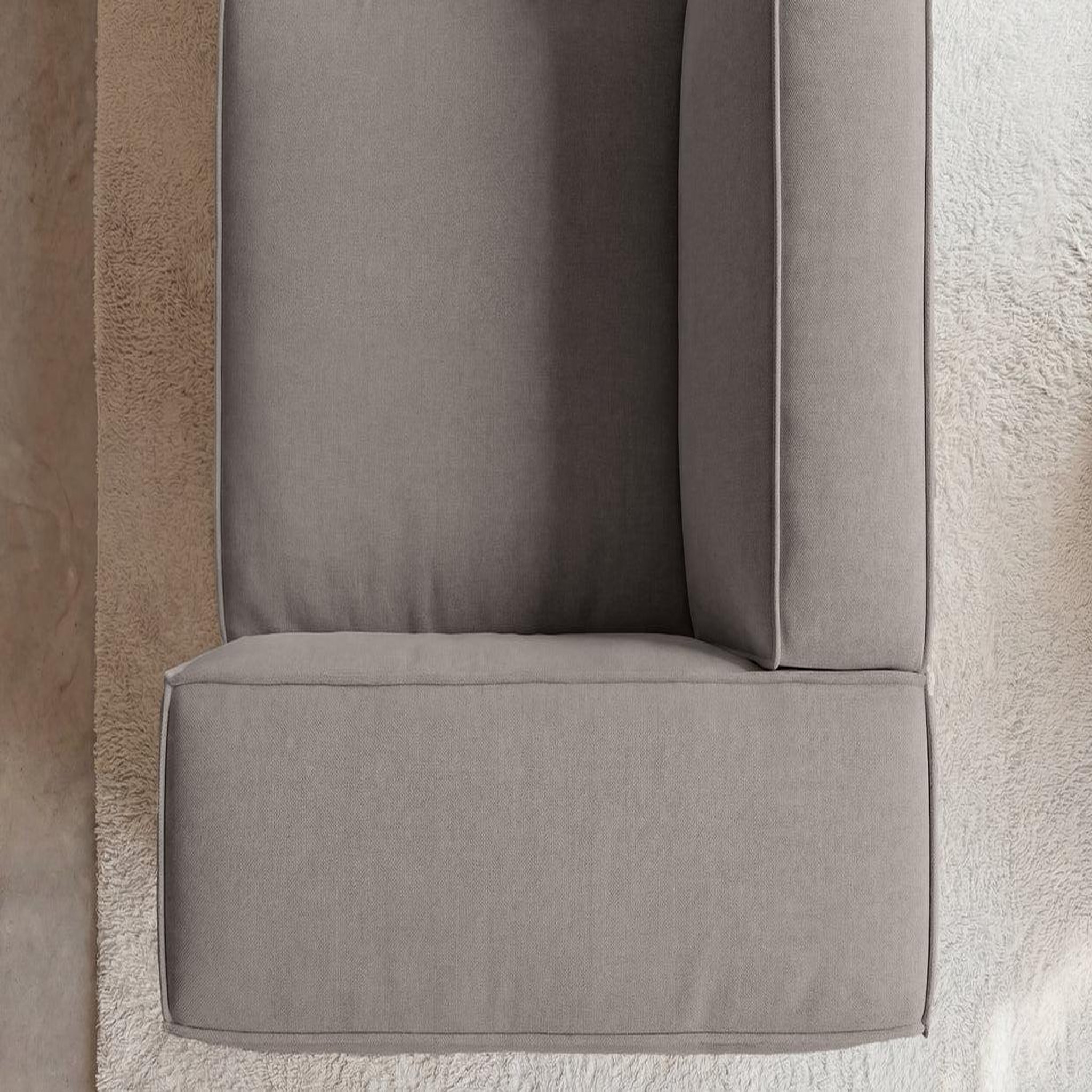Voir la diapositive 6 : CASANOVA PARIS Mini basil - canapé droit tissu lisse 2 places
