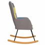Voir la diapositive 4 : VIDAXL Chaise à bascule Patchwork Tissu