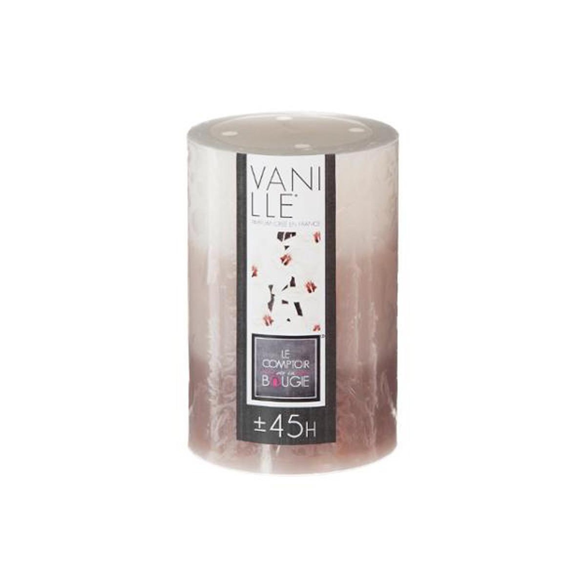 Voir la diapositive 2 : COMPTOIR DE LA BOUGIE Bougie parfumée ronde  trio  310g vanille