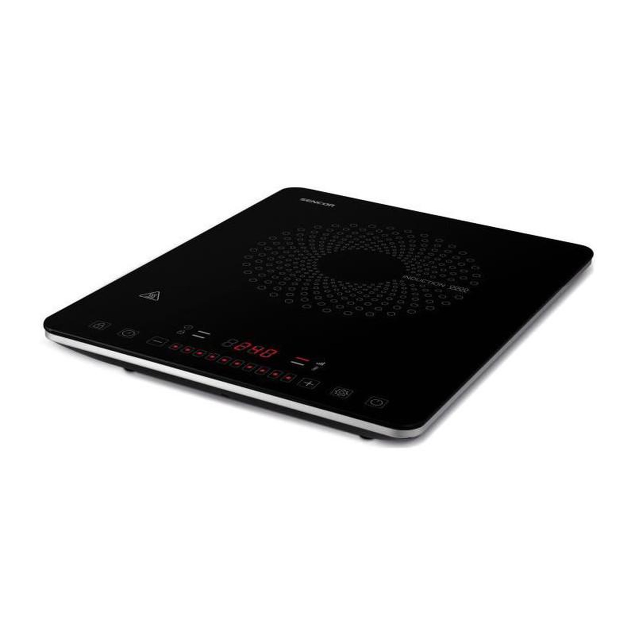 Voir la diapositive 1 : SENCO Plaque de cuisson a induction - SENCOR - SCP 3701BK - 2000 W - 1 foyer - Noir