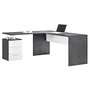Voir la diapositive 1 : Bureau d'angle droit 3 tiroirs 180 cm VASTO