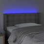 Voir la diapositive 4 : VIDAXL Tete de lit a LED Gris 93x16x78/88 cm Similicuir