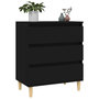 Voir la diapositive 4 : VIDAXL Buffet Noir 60x35x70 cm Bois d'ingenierie