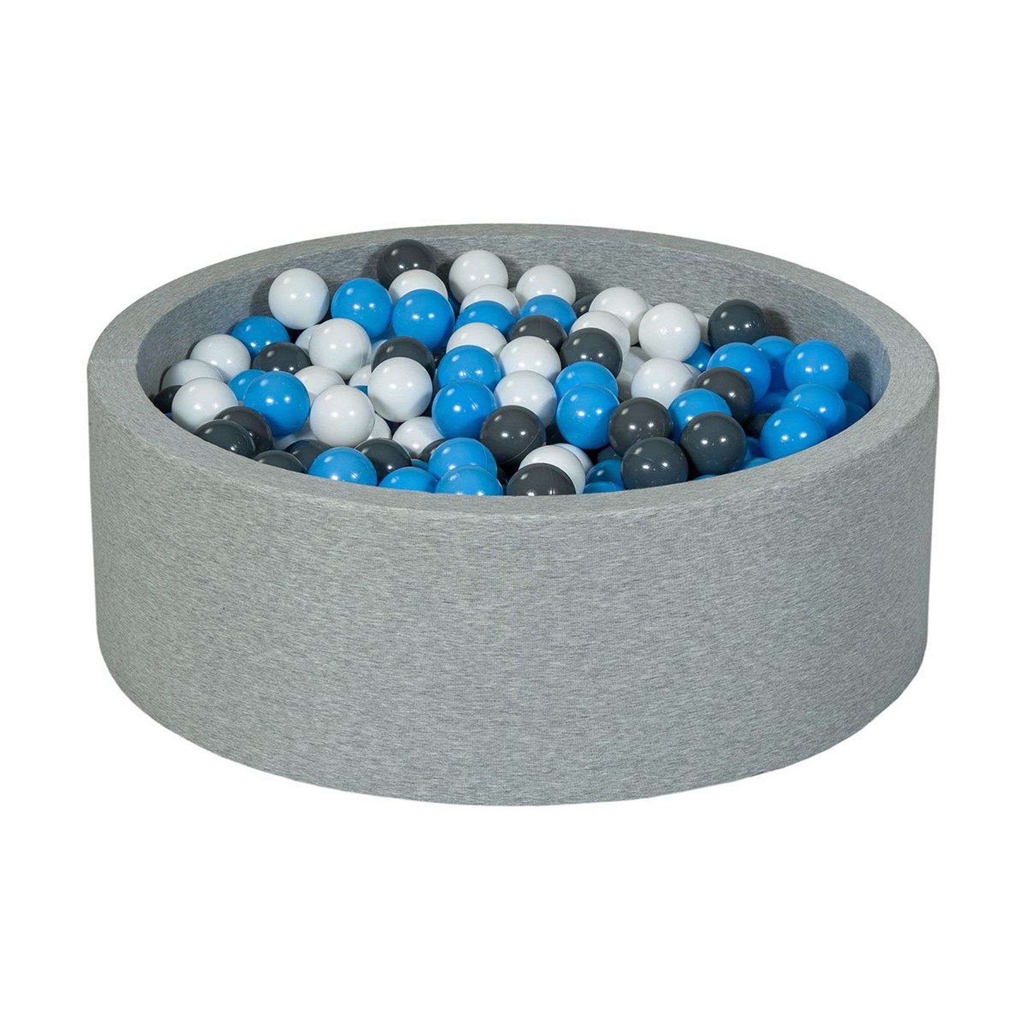 VELINDA Piscine à balles aire de jeu + 450 balles blanc, gris, bleu clair