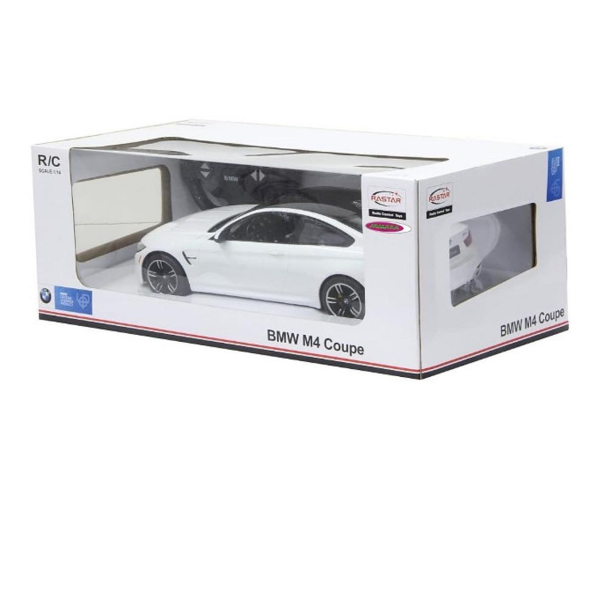 Jamara Voiture télécommandée BMW M4 Coupé 1:14 blanc 2,4Ghz