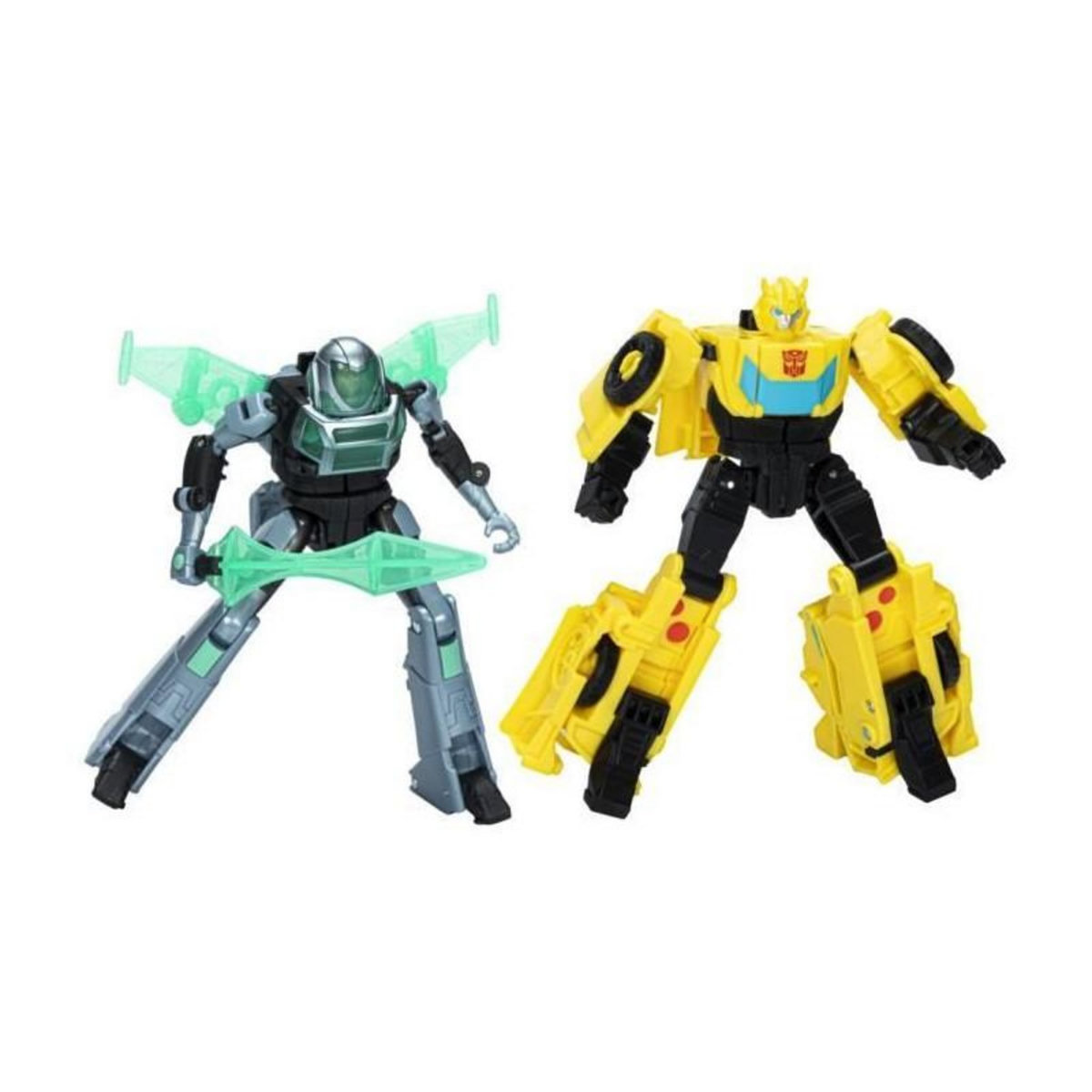 HASBRO Figurines Cyber-Combiner Bumblebee et Mo Malto, jouets interactifs pour filles et garçons,Transformers EarthSpark, des 6 ans