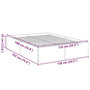 Voir la diapositive 6 : VIDAXL Cadre de lit sans matelas gris beton 135x190 cm